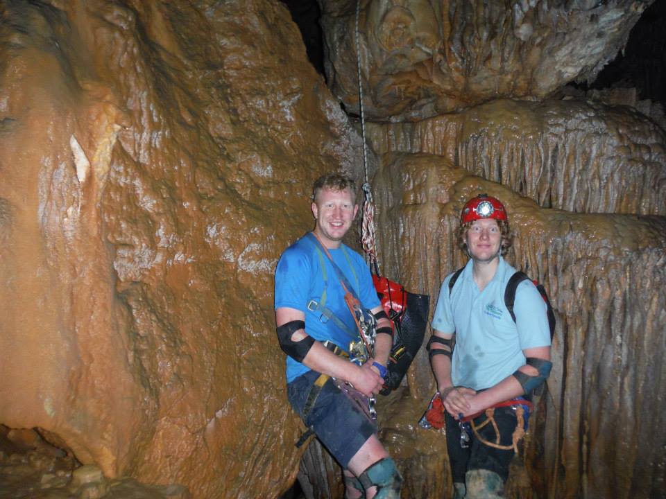 Tony and Dan Liddy - get British Caving Association Award Dan & Tony Liddy Caving
