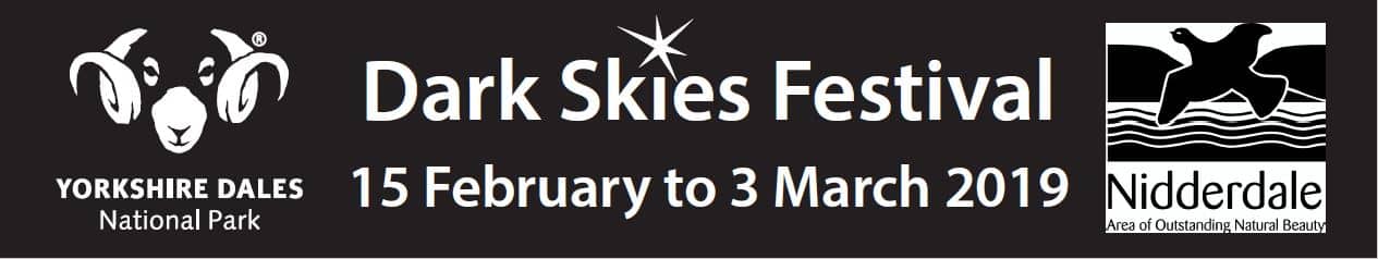 Upcoming Events 2019 6 A banner for the upcoming dark skies festival at How Stean Gorge.