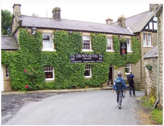 Pub near How Stean Lofthouse Nidderdale The local Crown Hotel pub near How Stean Gorge.