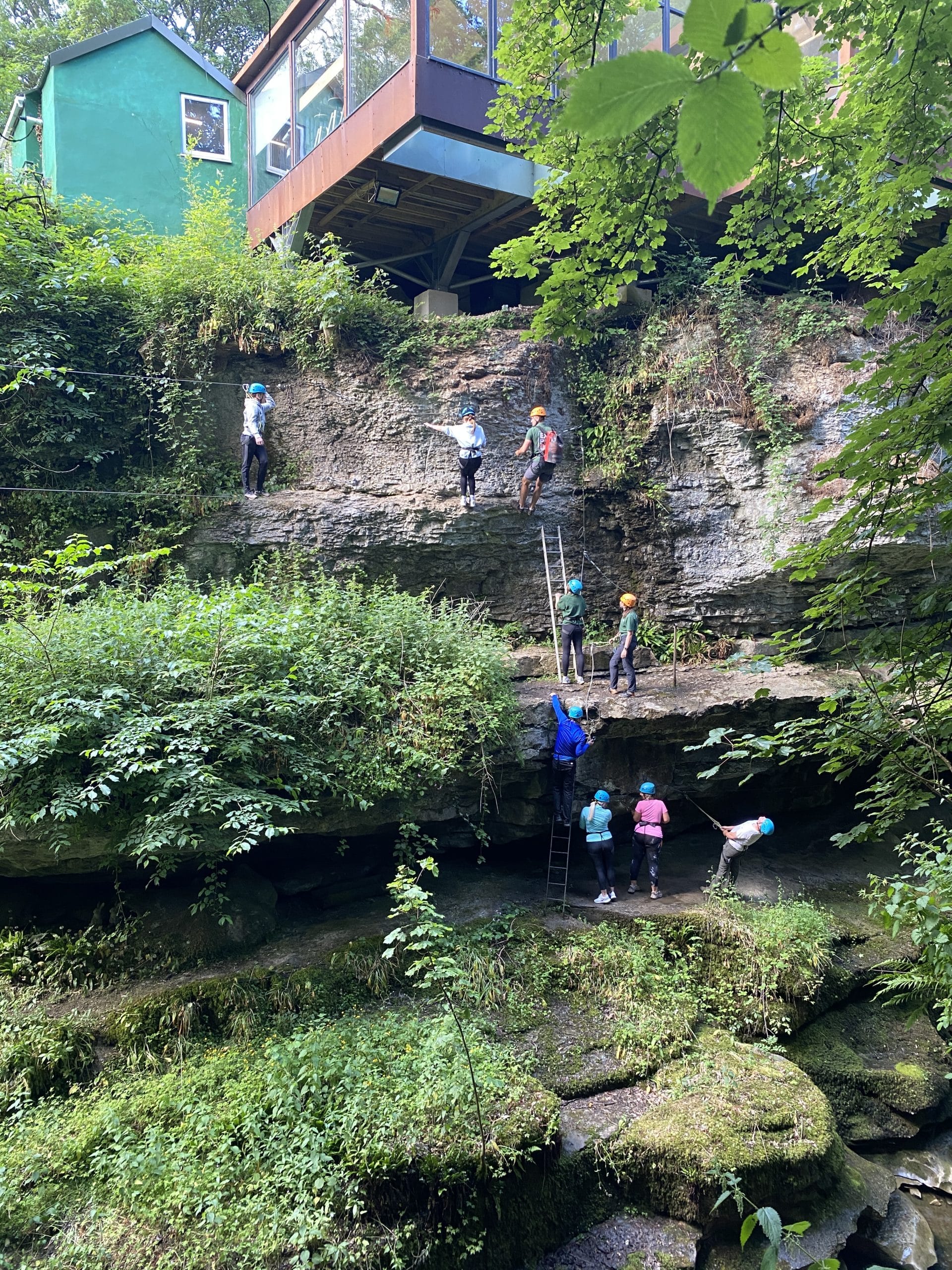 5 Reasons Why Family Adventure Holidays Are Good for You 2 via ferrata high wires at How stean Gorge Yorkshire outdoor activities scaled 1